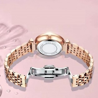 Montre-femme-Eternity-strass-verre-à- quartz-mauve